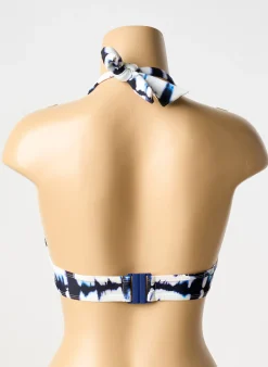 Haut De Maillot De Bain Aubade Bleu Haut Soutien-gorge Push-up