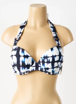 Haut De Maillot De Bain Aubade Bleu Haut Soutien-gorge Push-up