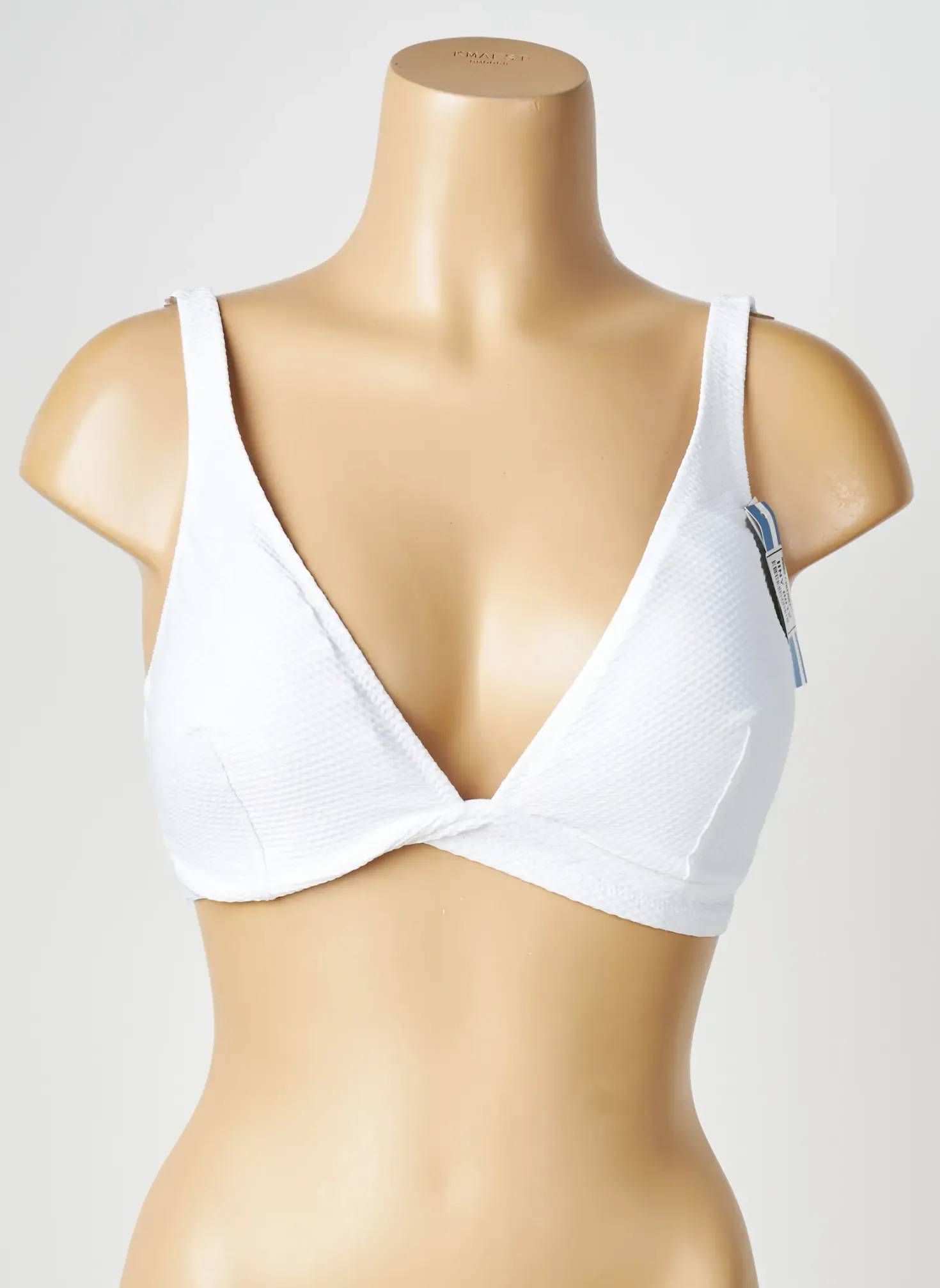 Haut De Maillot De Bain Princesse Tam-tam Blanc Haut Triangles