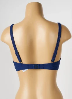 Haut De Maillot De Bain Simone Perele Bleu Haut Soutien-gorge Emboitant