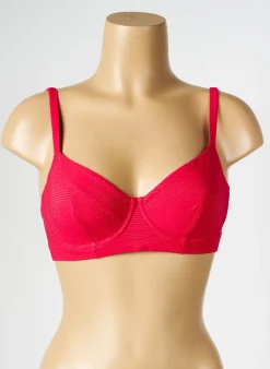 Haut De Maillot De Bain Simone Perele Rouge Haut Soutien-gorge Emboitant