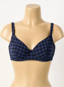 Haut De Maillot De Bain Simone Perele Bleu Haut Soutien-gorge Balconnet