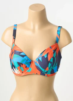 Haut De Maillot De Bain Simone Perele Bleu Haut Soutien-gorge Emboitant