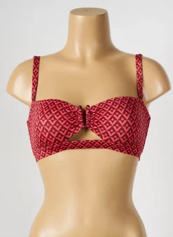 Haut De Maillot De Bain Simone Perele Rouge Haut Bandeau