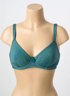 Haut De Maillot De Bain Simone Perele Vert Haut Soutien-gorge Emboitant