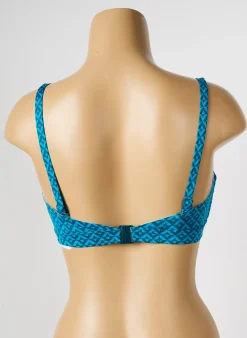 Haut De Maillot De Bain Simone Perele Bleu Haut Bandeau