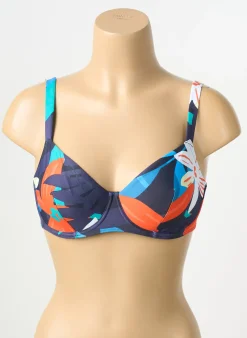 Haut De Maillot De Bain Simone Perele Bleu Haut Soutien-gorge Emboitant