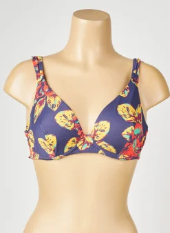 Haut De Maillot De Bain Simone Perele Bleu Haut Soutien-gorge Emboitant