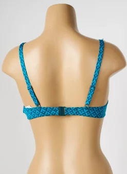 Haut De Maillot De Bain Simone Perele Bleu Haut Soutien-gorge Moulé
