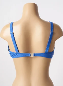 Haut De Maillot De Bain Sun Project Bleu Haut Soutien-gorge Emboitant