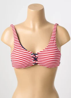 Haut De Maillot De Bain Tezenis Rouge Haut Soutien-gorge Balconnet