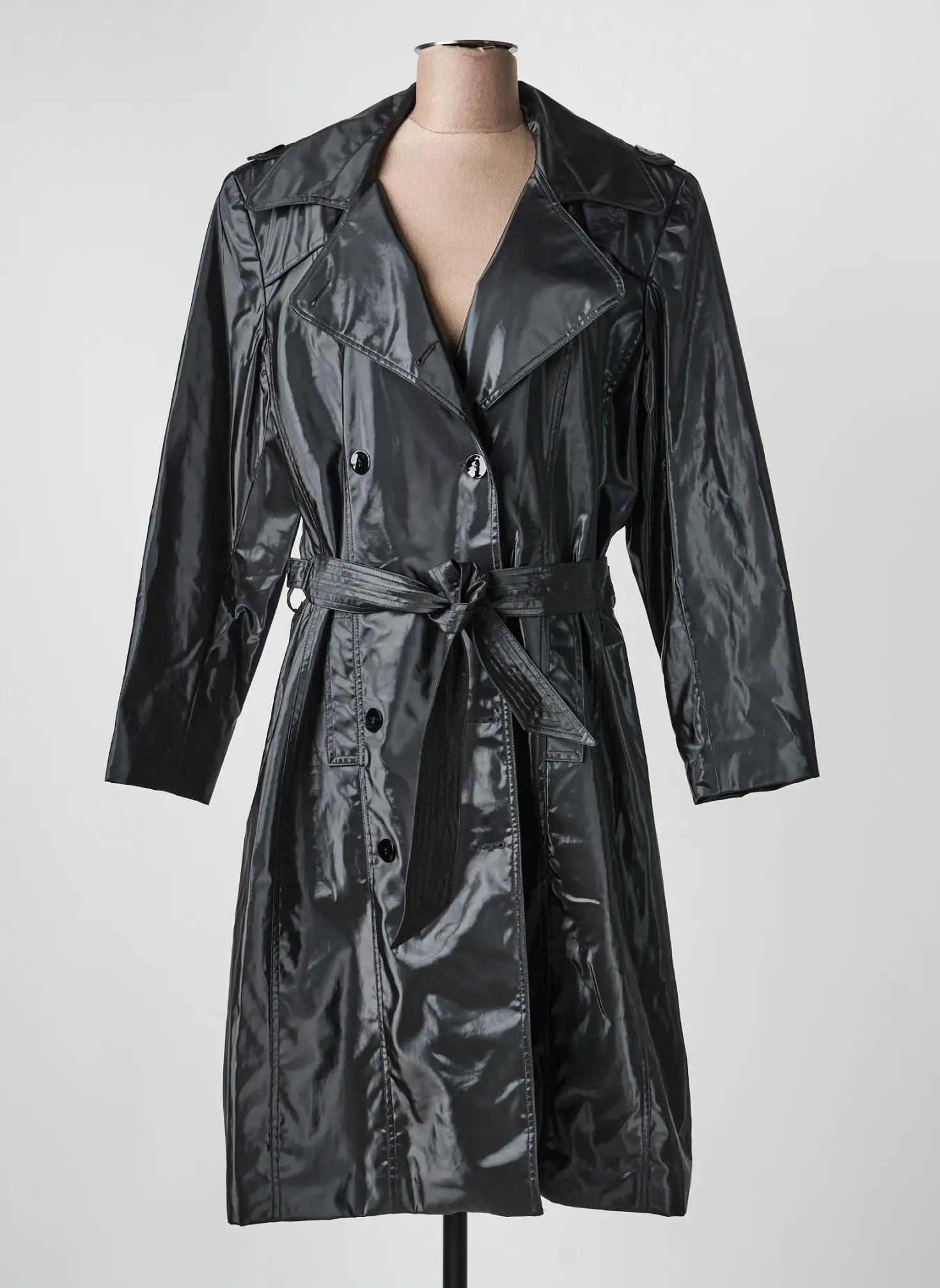 Imperméable Jumfil Noir Sans Capuche