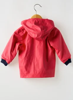 Imperméable Petit Bateau Rouge A Capuche