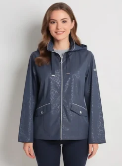 Imperméable Virginia Blu' Bleu A Capuche