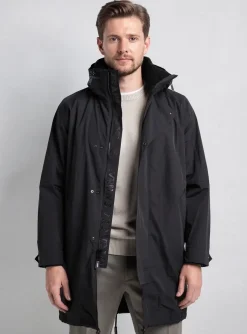 Imperméable Yves Salomon Noir Sans Capuche