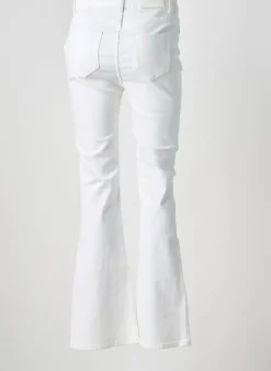 Jean Coupe Flare Esqualo Blanc