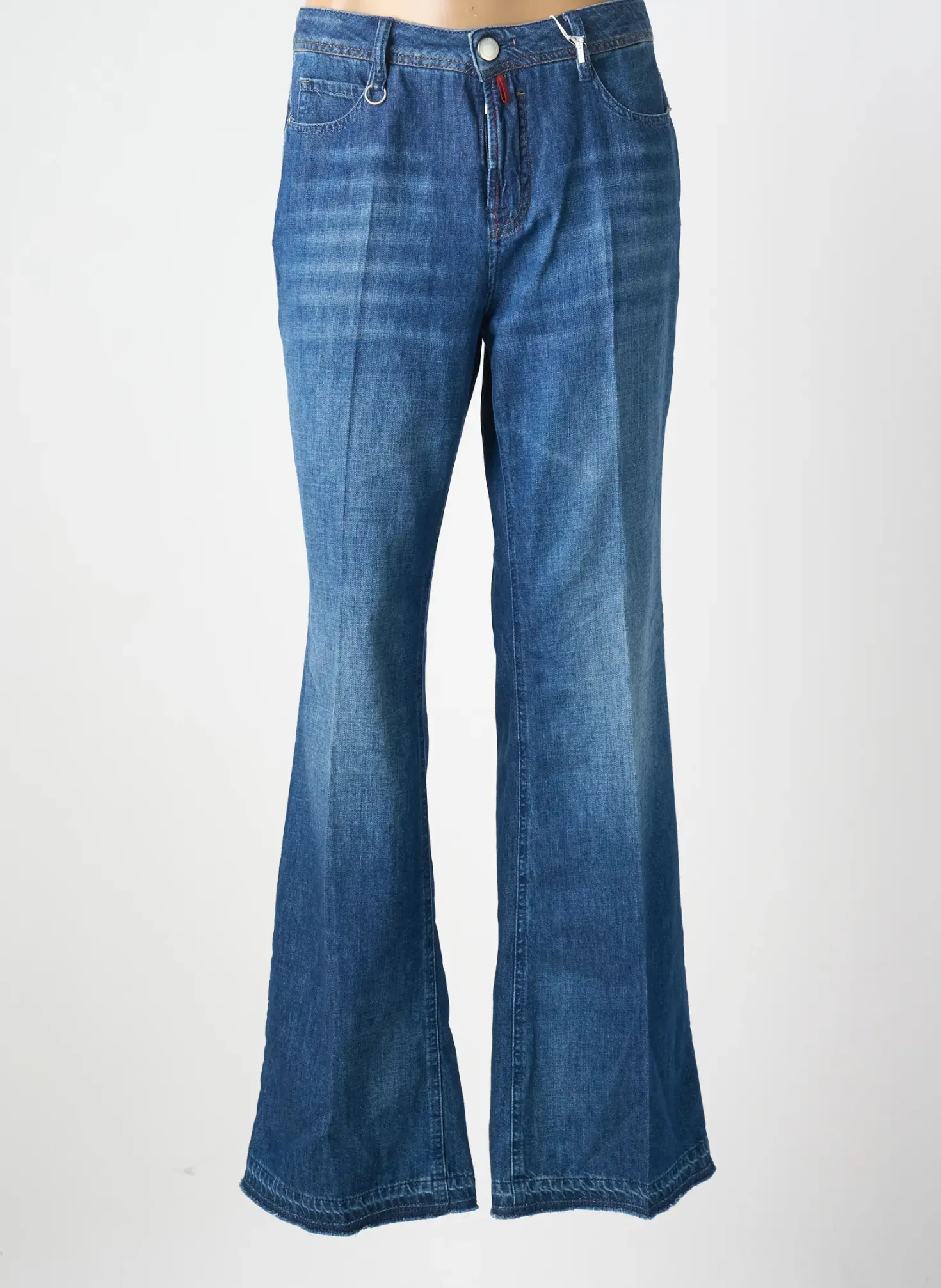 Jean Coupe Flare High Bleu Taille Normale
