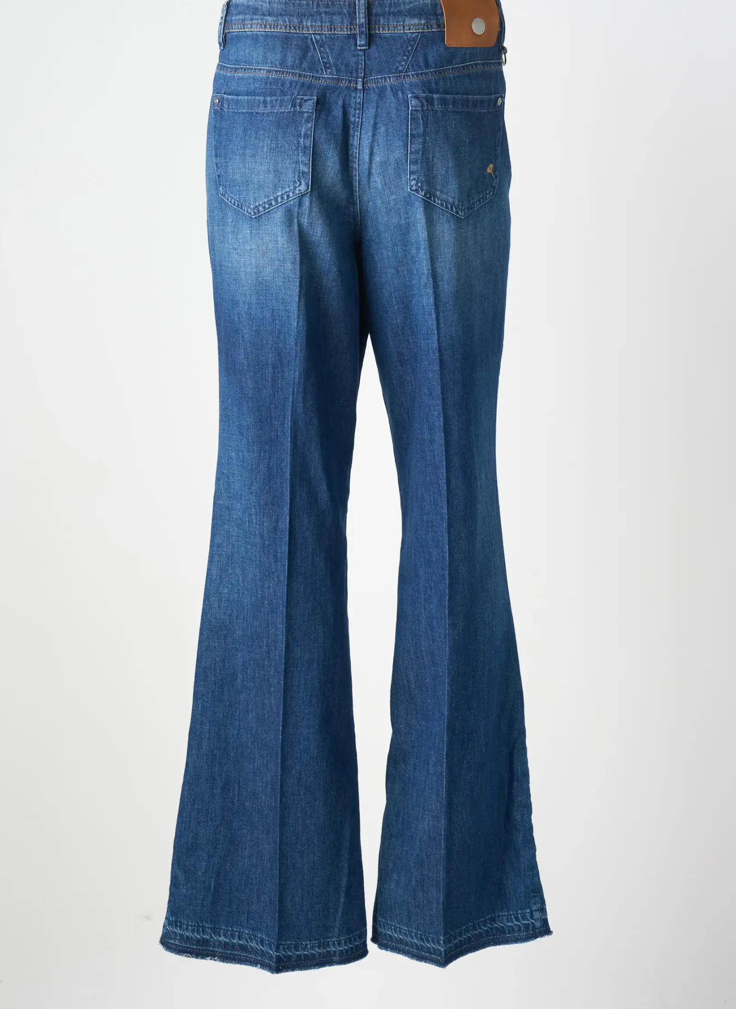 Jean Coupe Flare High Bleu Taille Normale