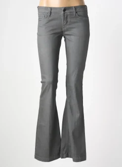 Jean Coupe Flare Meltin'pot Gris Taille Basse