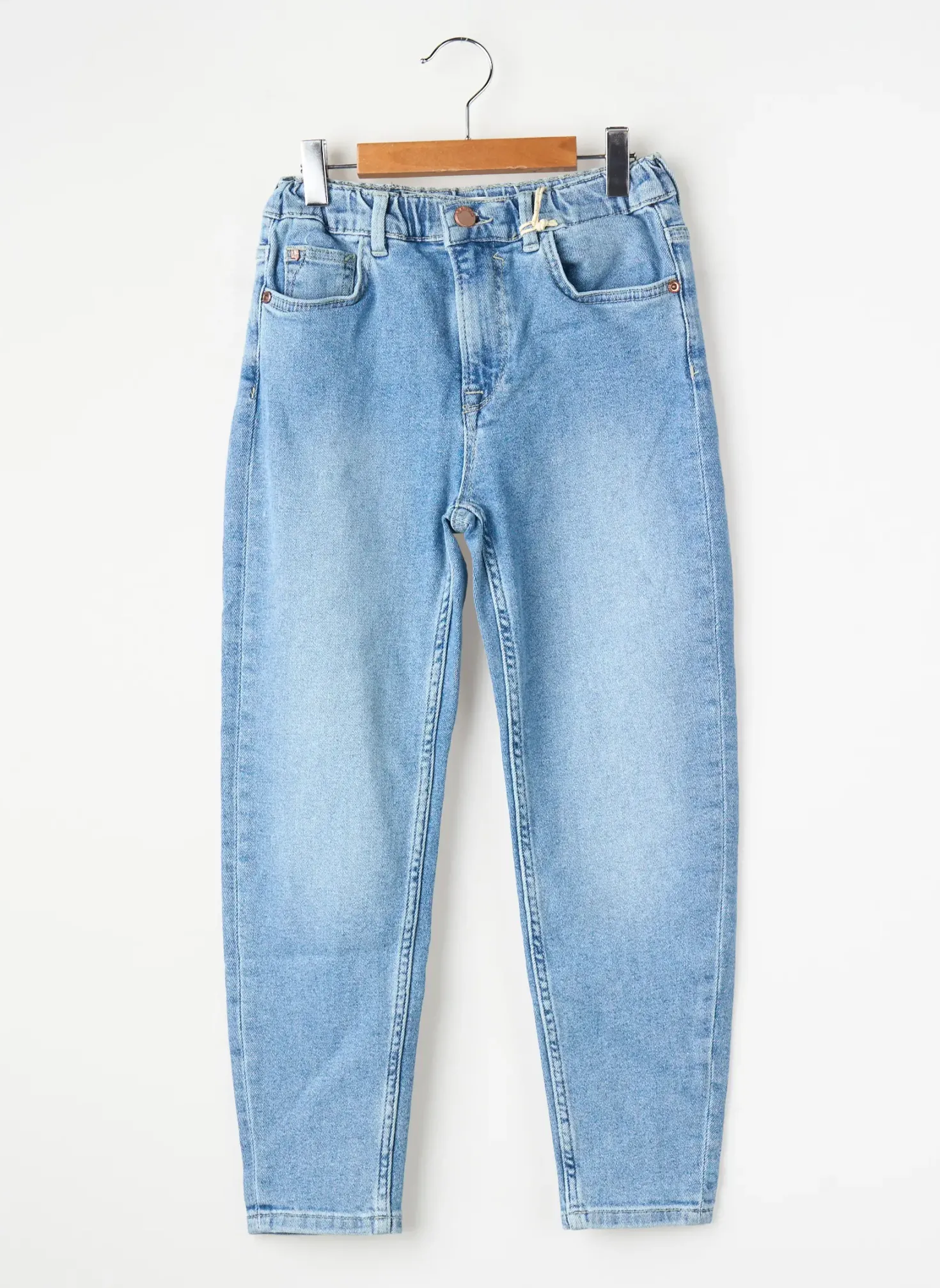 Jean Coupe Mom Garcia Bleu