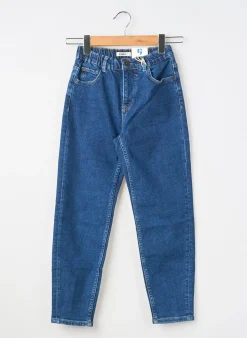 Jean Coupe Mom Garcia Bleu Taille Élastique
