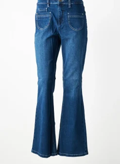 Jeans Bootcut Sheego Bleu Taille Normale