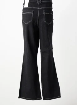Jeans Bootcut Sheego Noir Taille Normale