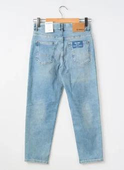 Jeans Boyfriend Garcia Bleu Taille Ajustable