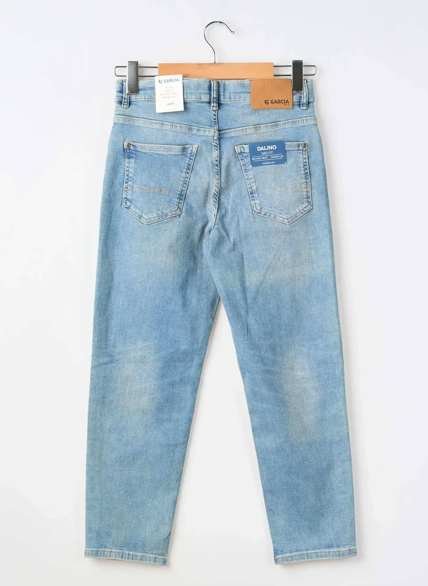Jeans Boyfriend Garcia Bleu Taille Ajustable