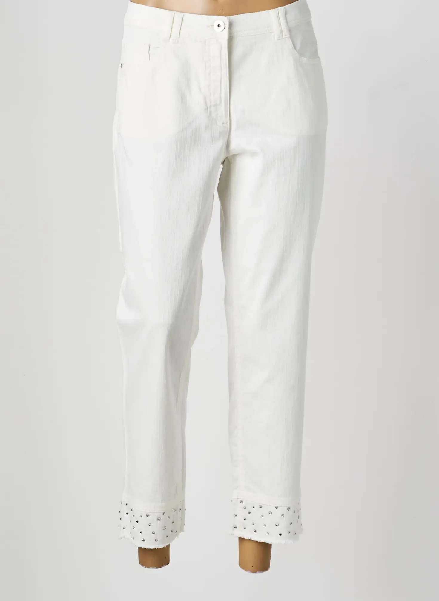 Jeans Coupe Droite Betty Barclay Beige Taille Normale