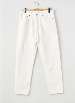 Jeans Coupe Droite Edwin Blanc Taille Normale