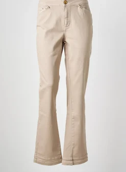 Jeans Coupe Droite Elisa Cavaletti Beige Taille Normale