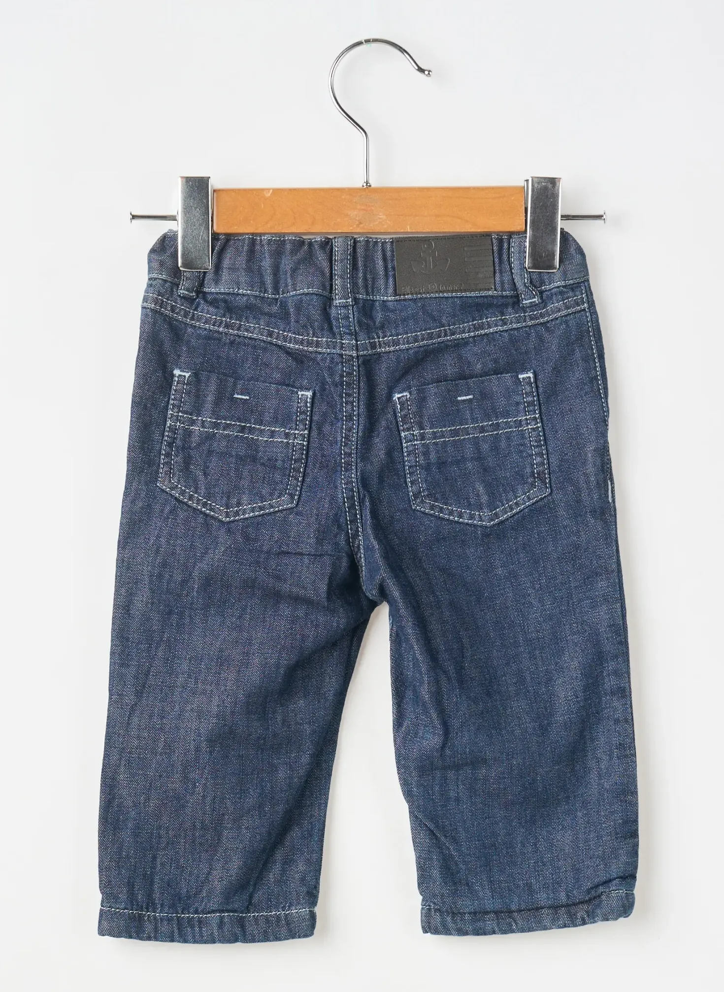 Jeans Coupe Droite Elle Est Ou La Mer Bleu Taille Ajustable