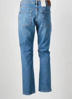 Jeans Coupe Droite Gant Bleu Taille Normale