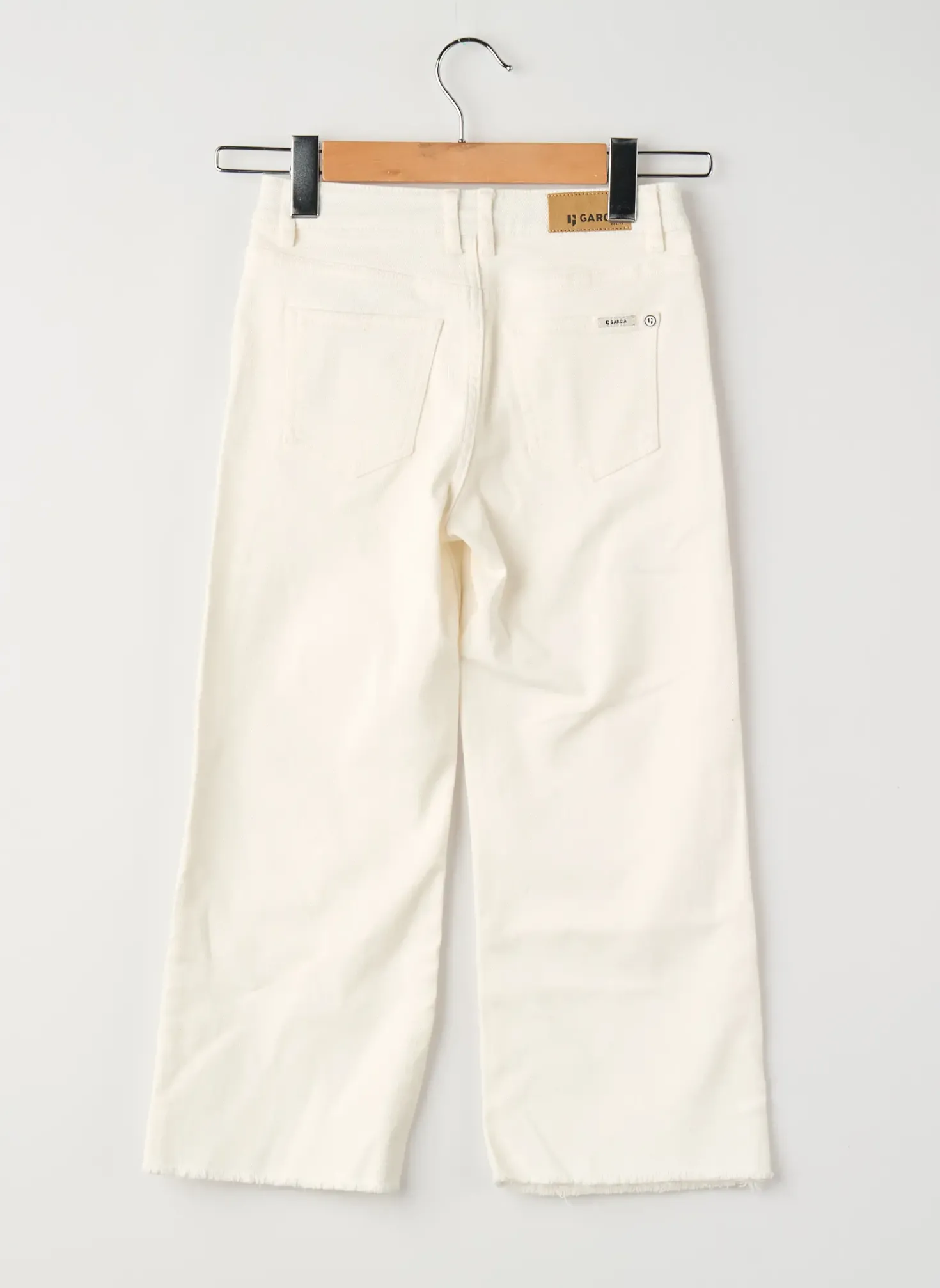 Jeans Coupe Droite Garcia Blanc