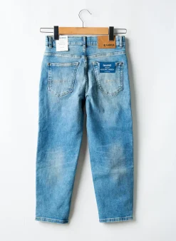 Jeans Coupe Droite Garcia Bleu Taille Ajustable
