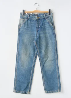 Jeans Coupe Droite Jack & Jones Bleu Taille Ajustable