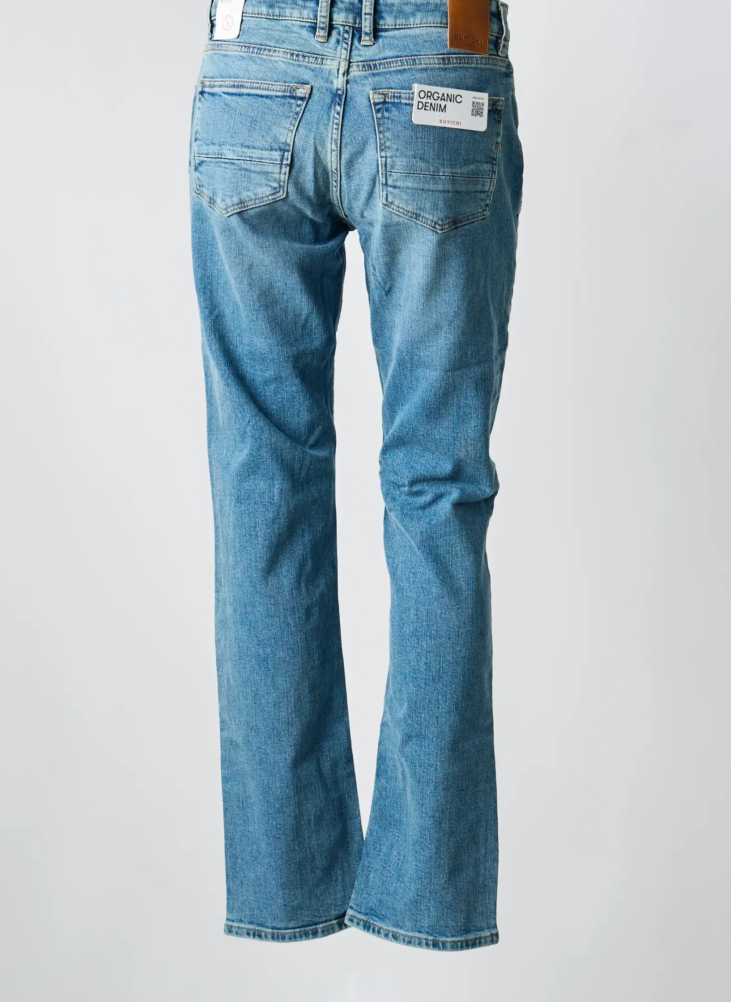 Jeans Coupe Droite Kuyichi Bleu Taille Normale