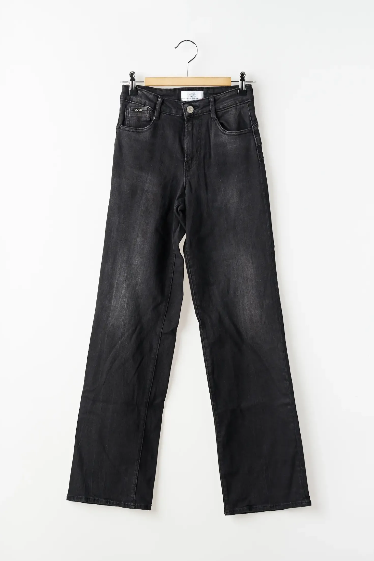 Jeans Coupe Droite Le Temps Des Cerises Noir