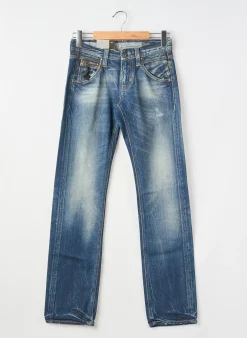 Jeans Coupe Droite Meltin'pot Bleu Taille Normale