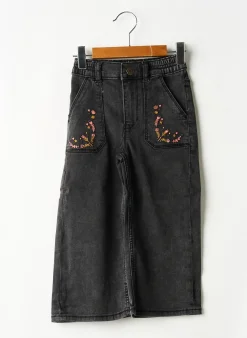 Jeans Coupe Droite Noppies Noir Taille Élastique