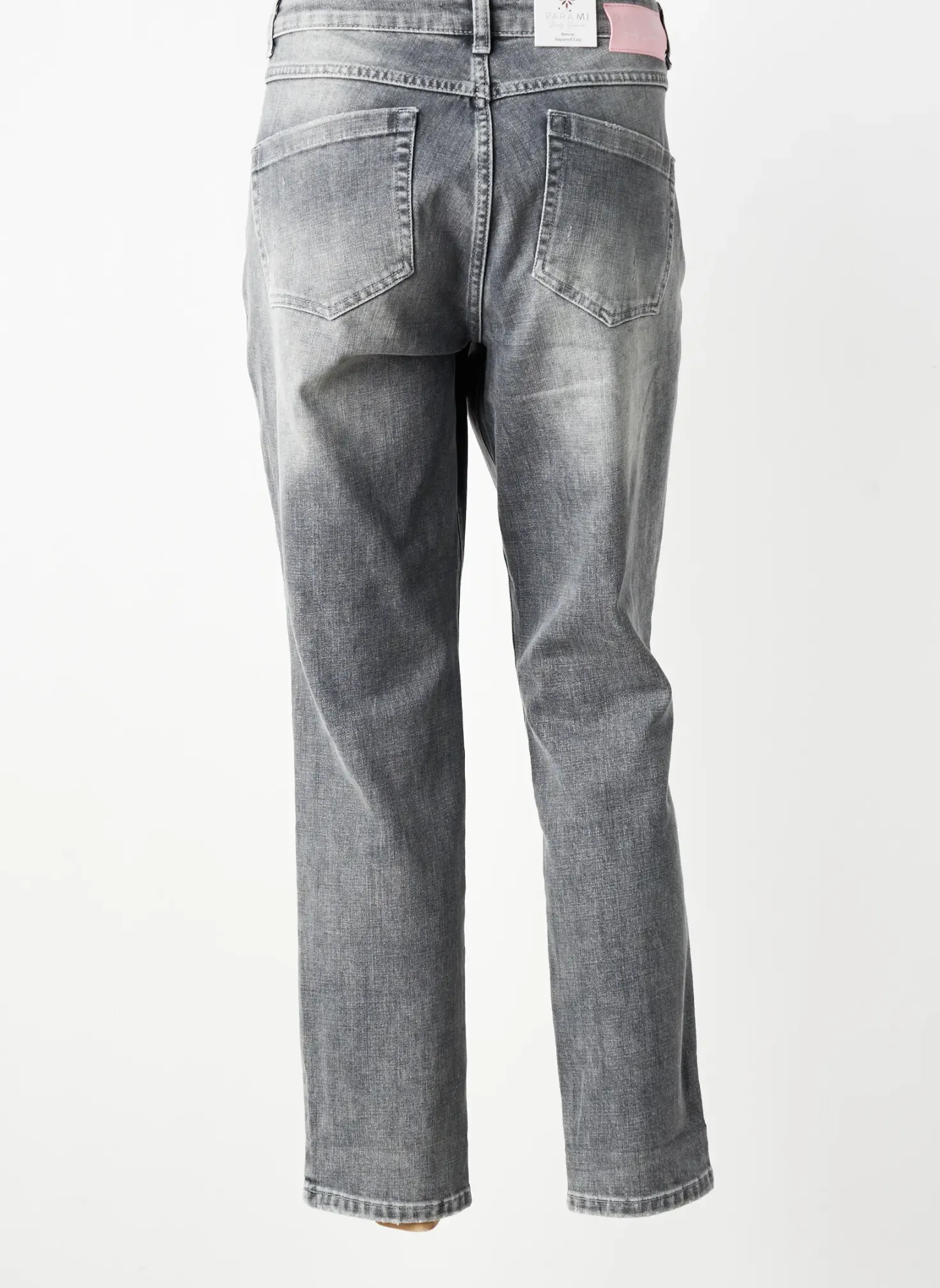 Jeans Coupe Droite Para Mi Gris Taille Normale
