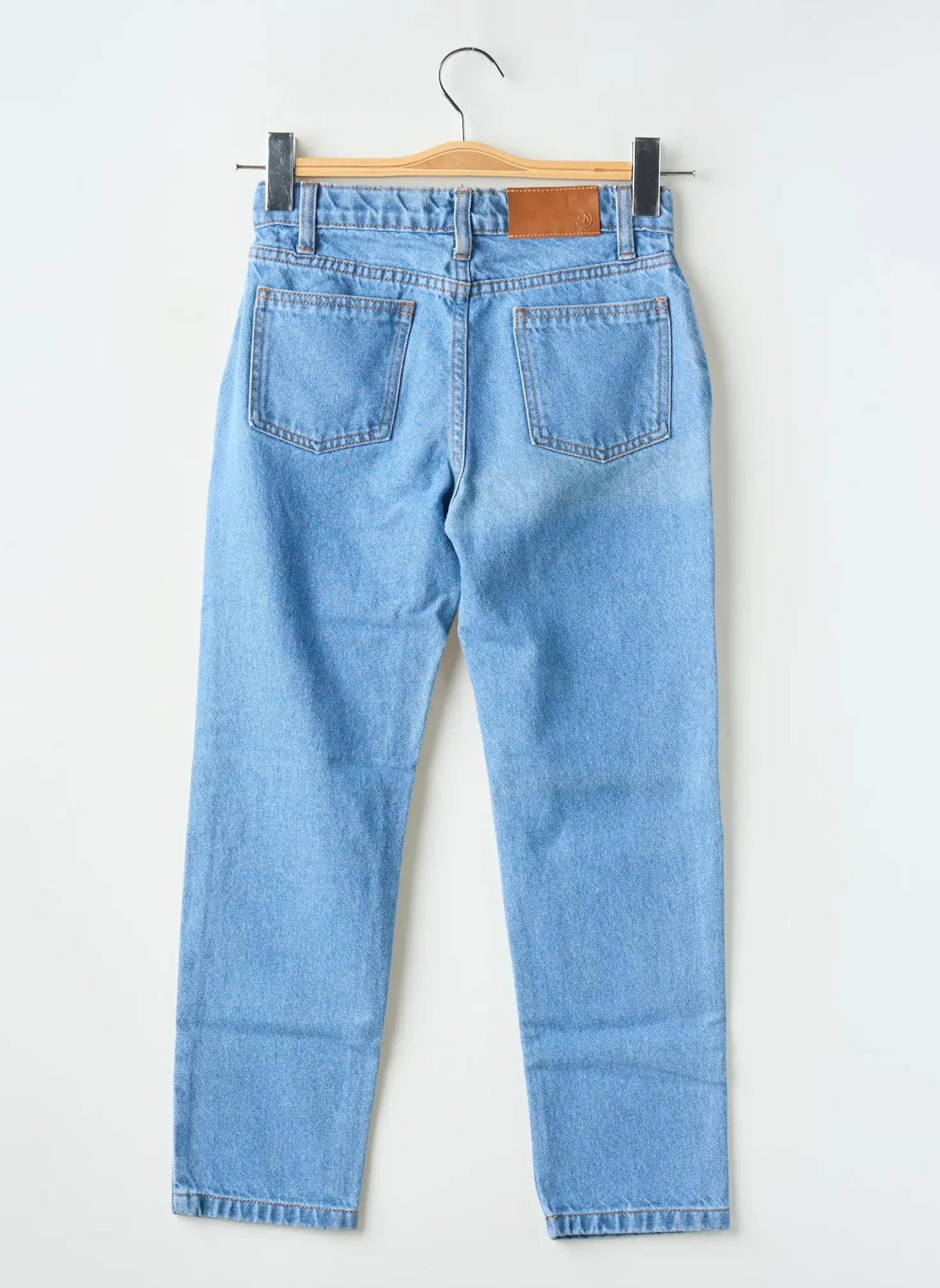 Jeans Coupe Droite Petit Bateau Bleu
