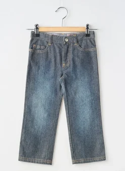 Jeans Coupe Droite Petit Bateau Gris