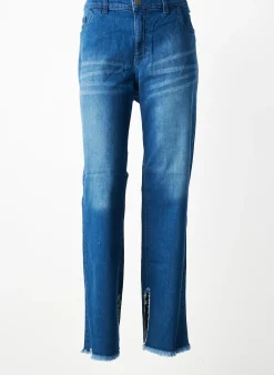 Jeans Coupe Droite Sheego Bleu Taille Normale