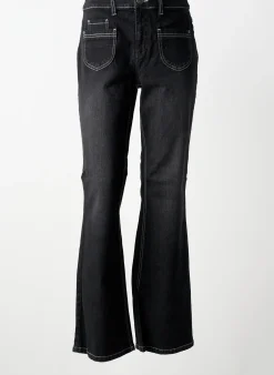 Jeans Coupe Droite Sheego Noir Taille Normale