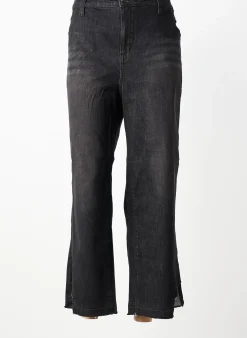 Jeans Coupe Droite Sheego Noir Taille Normale