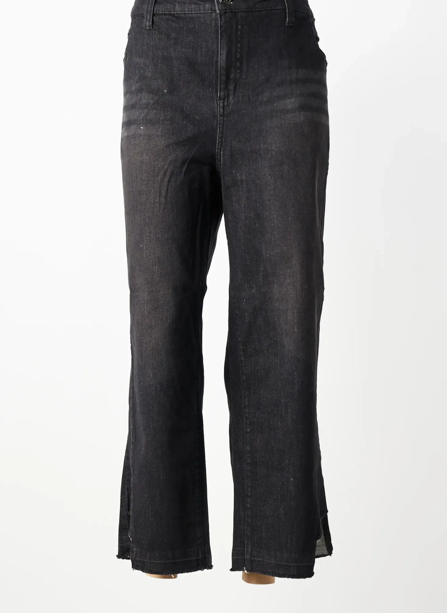 Jeans Coupe Droite Sheego Noir Taille Normale