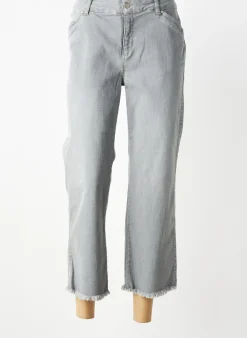 Jeans Coupe Droite Signe Nature Gris Taille Normale