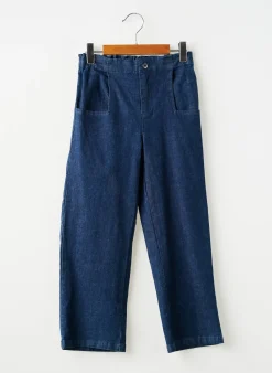 Jeans Coupe Droite Sucre D'orge Bleu Taille Ajustable